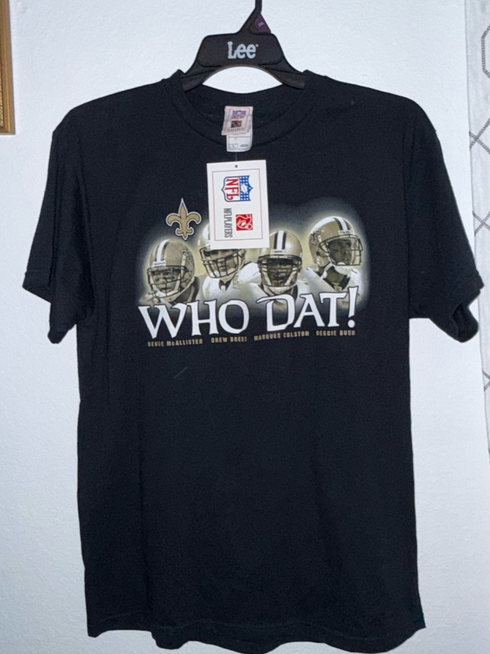 NFL New Orleans Saints Black 'Who Dat!' Graphic Tee